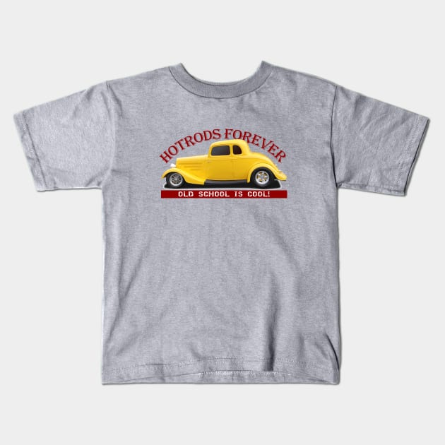 Hotrods Forever Kids T-Shirt by Wearable Designs